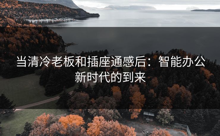 当清冷老板和插座通感后：智能办公新时代的到来