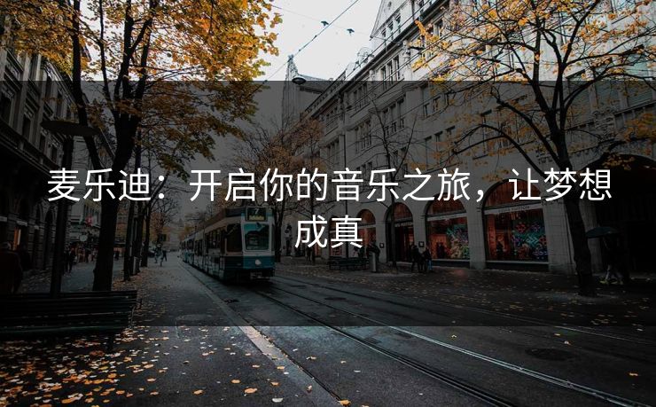 麦乐迪:开启你的音乐之旅,让梦想成真