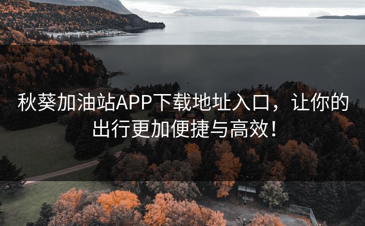 秋葵加油站APP下载地址入口,让你的出行更加便捷与高效! 秋葵加油站APP下载地址入口,让你的出行更加便捷与高效!